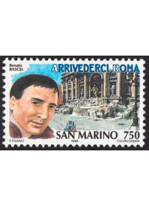 San Marino francobollo Storia canzone Italiana "Arrivederci Roma" 1996 nuovo